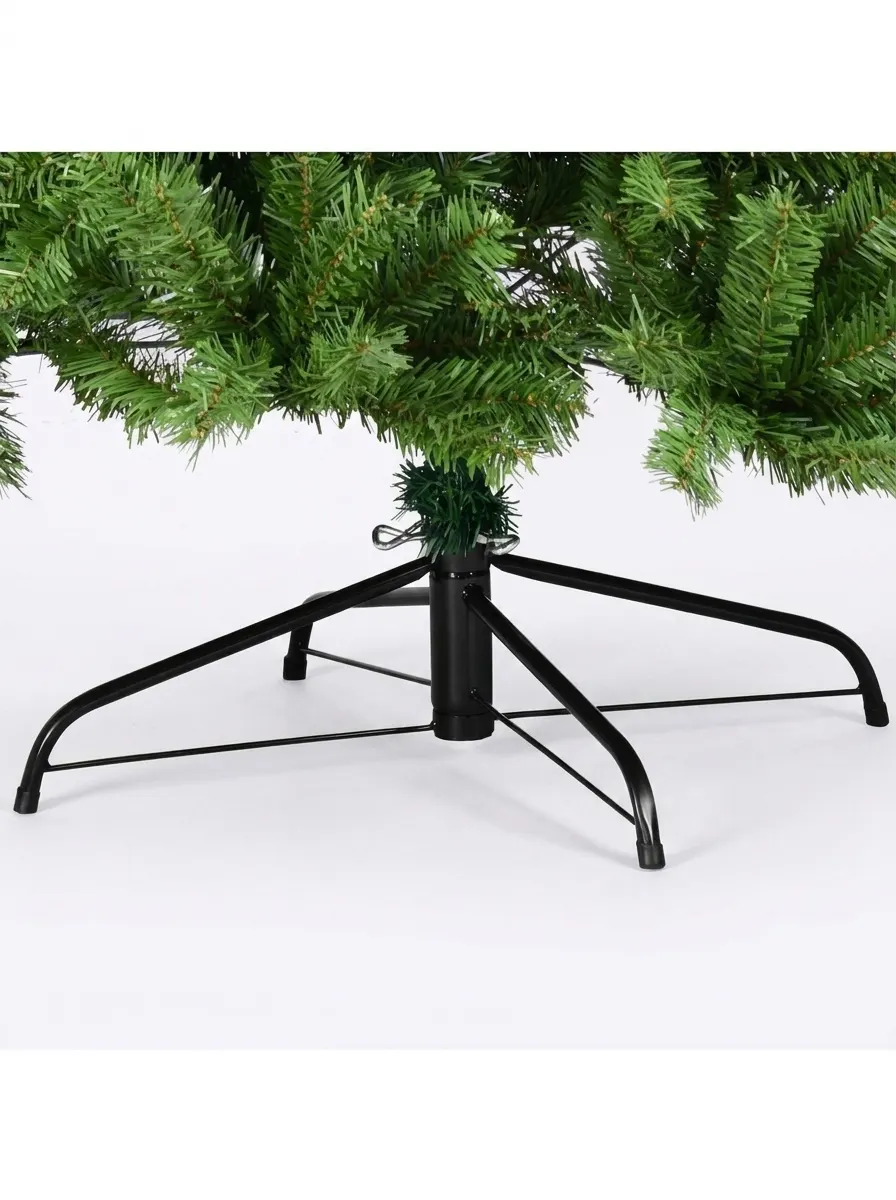 Yapay yılbaşı ağacının katlanır metal ayak ve stand detayı
